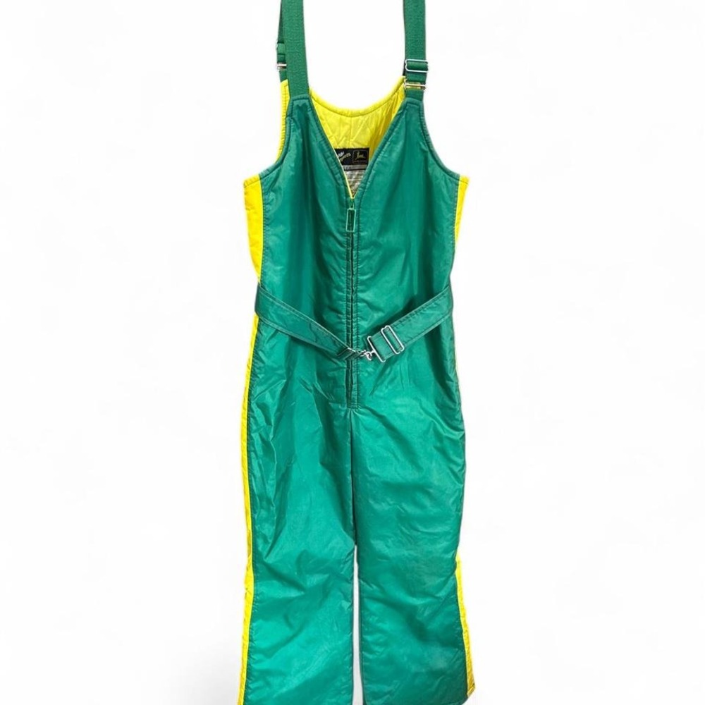 John Deere Green and Yellow Insulated Bib Snow Pants